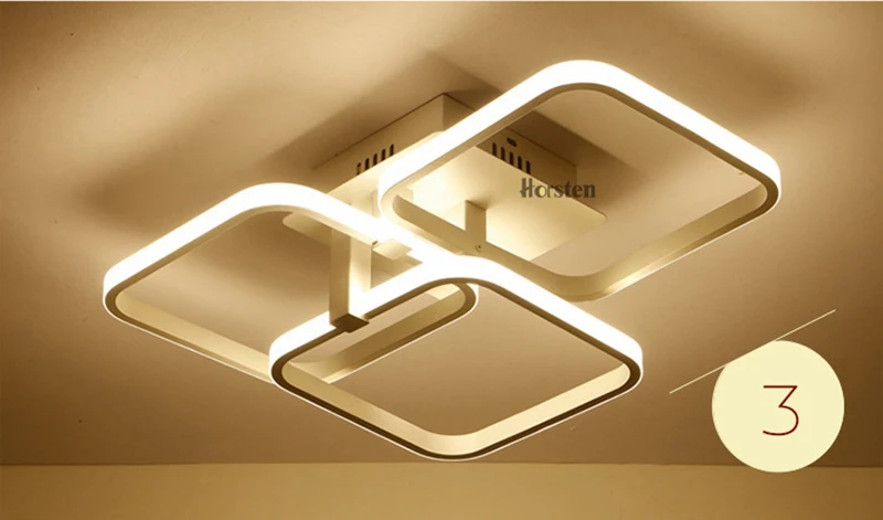 Modern Creative DIY LED Chandelier Lights Aluminum Rectangle Dimmable Ceiling Chandelier Lamp For Living Room Bedroom Home Lighting (12)