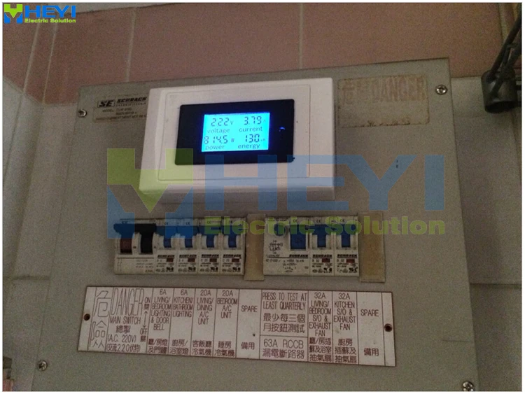 LED AC power monitor energy metering Tipical Case1