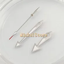 Серебристо-зеленые светящиеся стрелки часов подходят для движения Miyota 8205 8215 821A