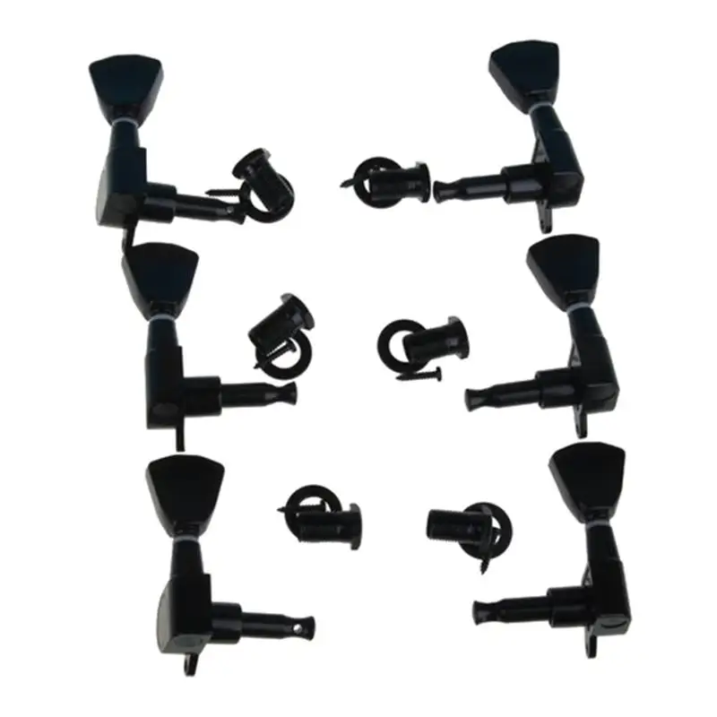 

6pcs 3L3R Sealed Tuning Pegs Machine Heads Tuners for Gibson Guitar (Silver)