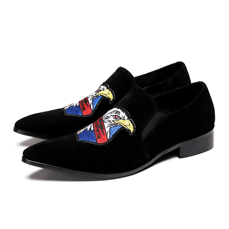 Homens Dos Designer Se Couro Masculino Azul Plus De Vestem Clássico Marca Size Deslizamento Christia Confortável Sapatos Bella Flats Preto Genuíno Xq4xIwEB
