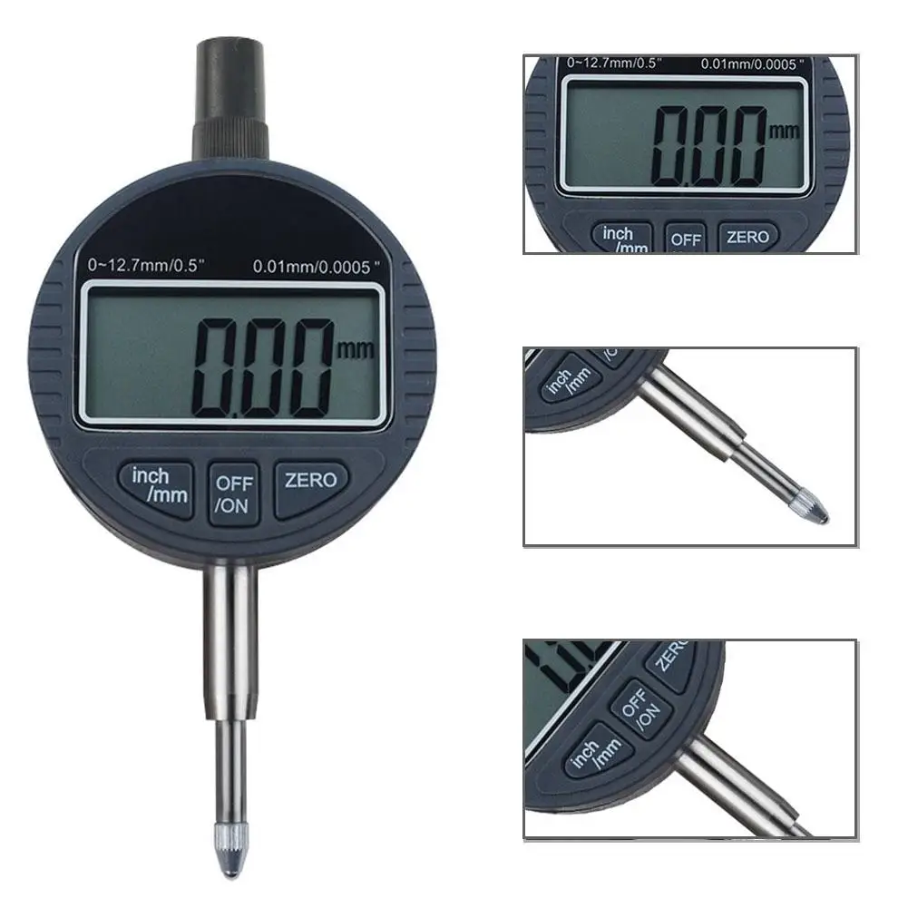 

Digital Indicator Electronic Micrometer Digital Micrometro 0-12.7mm High-Precision 0.00mm Dial Indicator Gauge With Retail Box