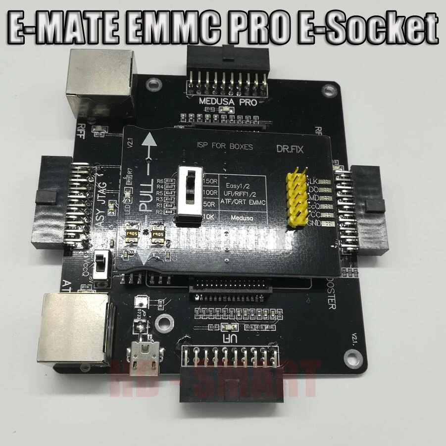 E-MATE коробка E mate box E-Socket 6 в 1 без сварки BGA169E BGA162 BGA221 поддержка Медуза Pro box/UFI/ATF/легкий JTAG Plug/RIFF box