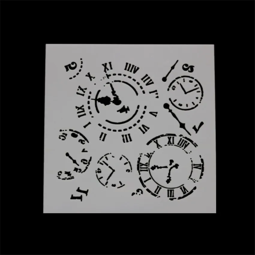 

Clock shield DIY cake scrapbook stencils hollow Embellishments printing lace ruler Valentine's Day
