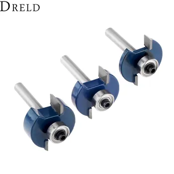 

DRELD 1pc 1/4" Shank T Type Bearings Wood Milling Cutter Woodworking Tool Router Bit Woodworking Capenter Tool 1/4" 3/8" 1/2"