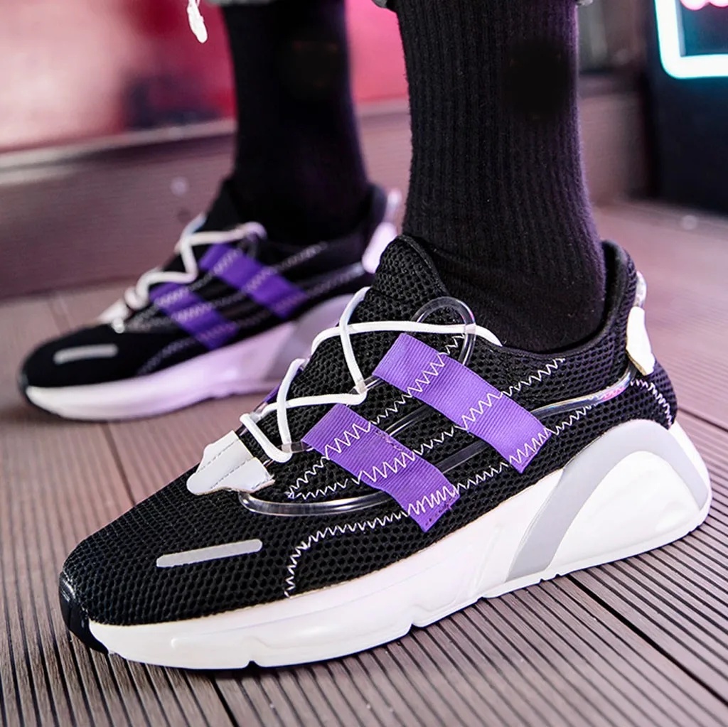 

Fashion Couple's mesh chunky sneakers platform shoes breathable non-slip running shoes Mixed Colors basket femme sneakers women