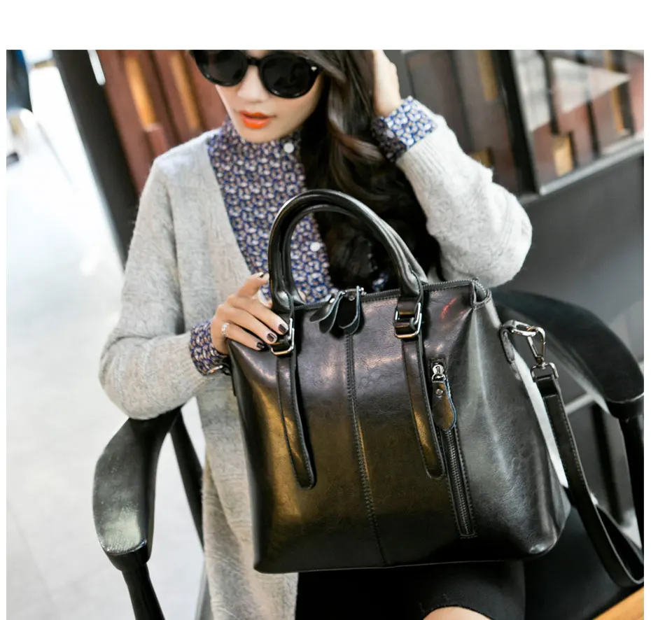 Большая сумка-мессенджер, женская сумка через плечо, женская сумка, женские сумки из натуральной кожи для женщин, женские сумки черного цвета