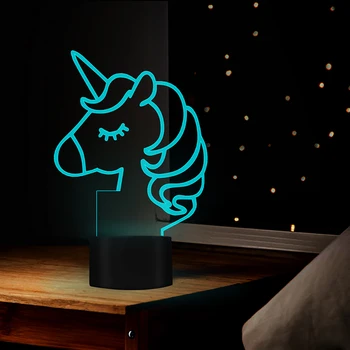 3D Unicorn Led Night Light