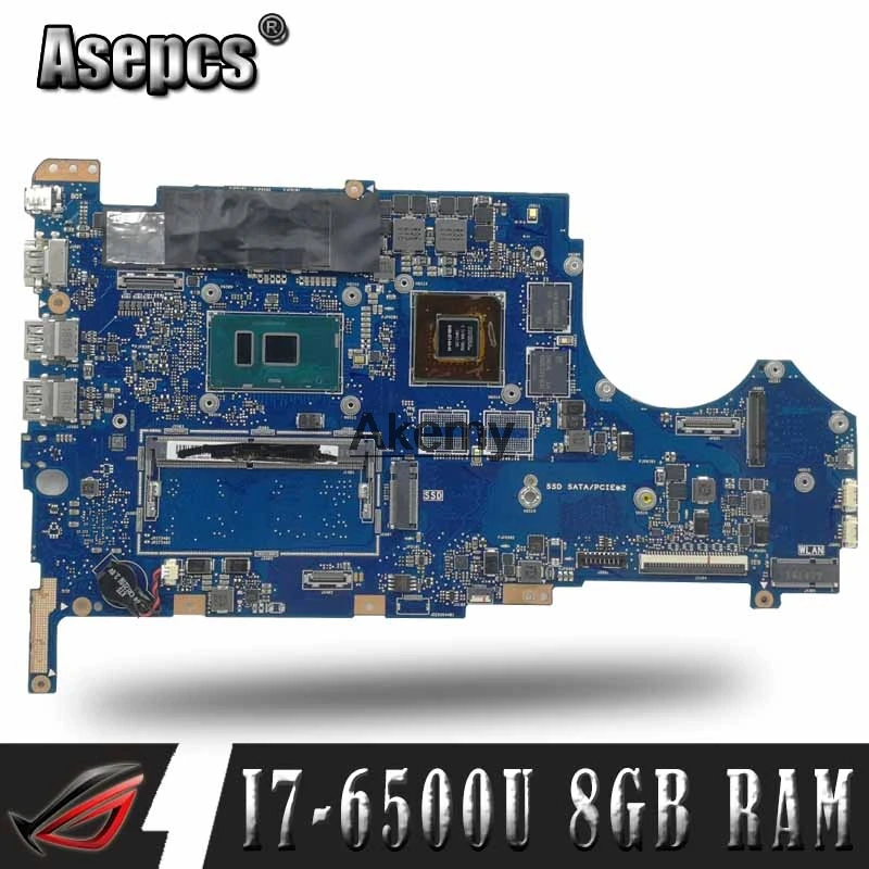 Материнская плата для ноутбука For Asus Q534U Q534UX Q534UQ Q534UQK материнская с видеокартой