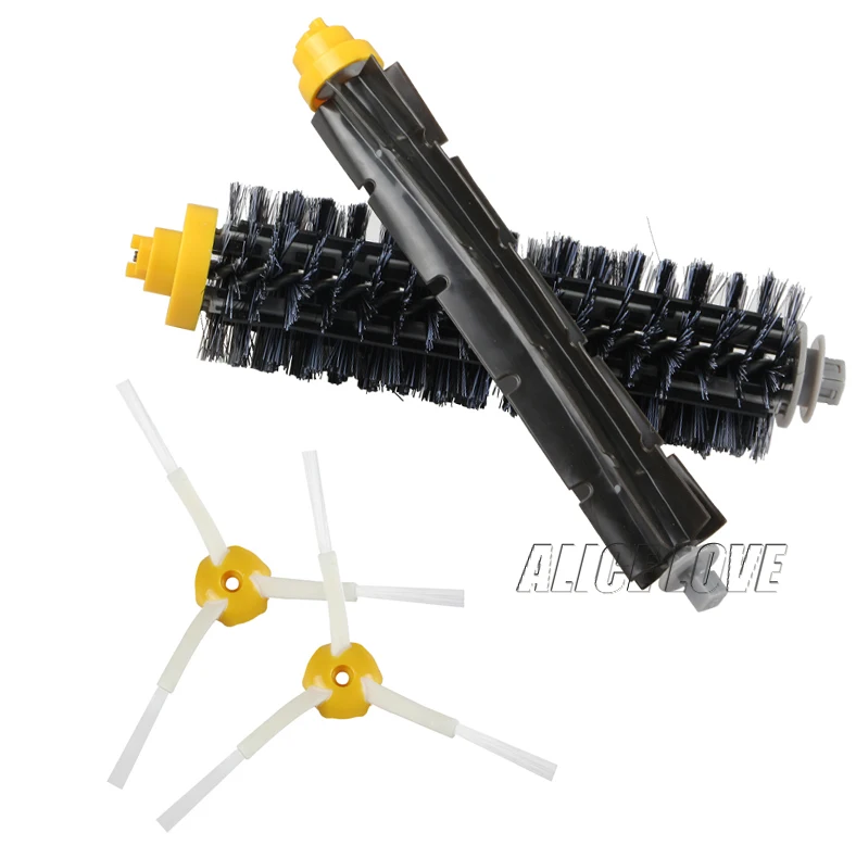 

1 Bristle brush +1 Flexible Beater Brush +2 Side Brush for iRobot Roomba 600 700 Series Vacuum Cleaning Robots 760 770 780 790