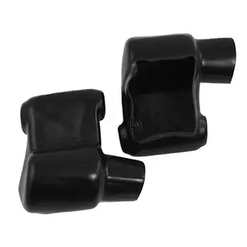 

10 x Black Soft Plastic Angle Type Battery Terminal Boots Sleeves