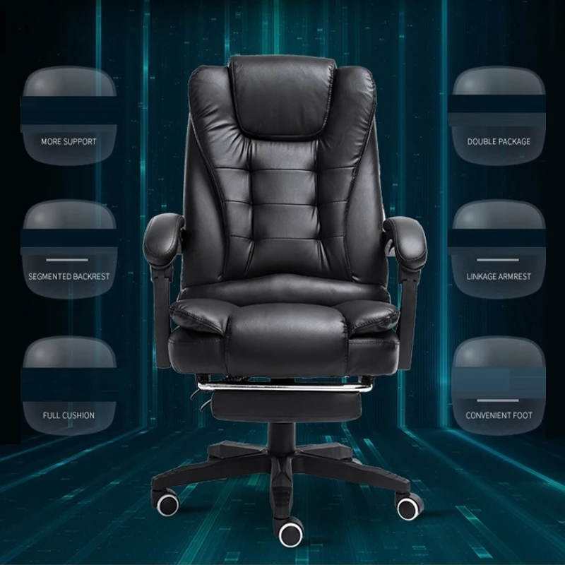 Oficina Boss Stoel Chaise Ordinateur Sedia Leather Silla Cadeira Gamer Gaming Massage Office Ergonomic Kneeling Computer Chair