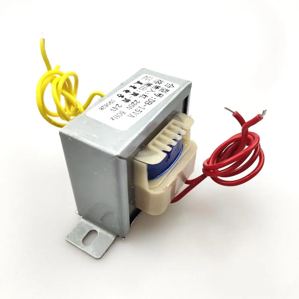 Transformateur 220v 24v EI5725 15 Вт 15VA 220 EI5725 15 Вт 15VA 220 V-24 V AC 24В преобразователь 0.625A AC24V трансформатор электропитания