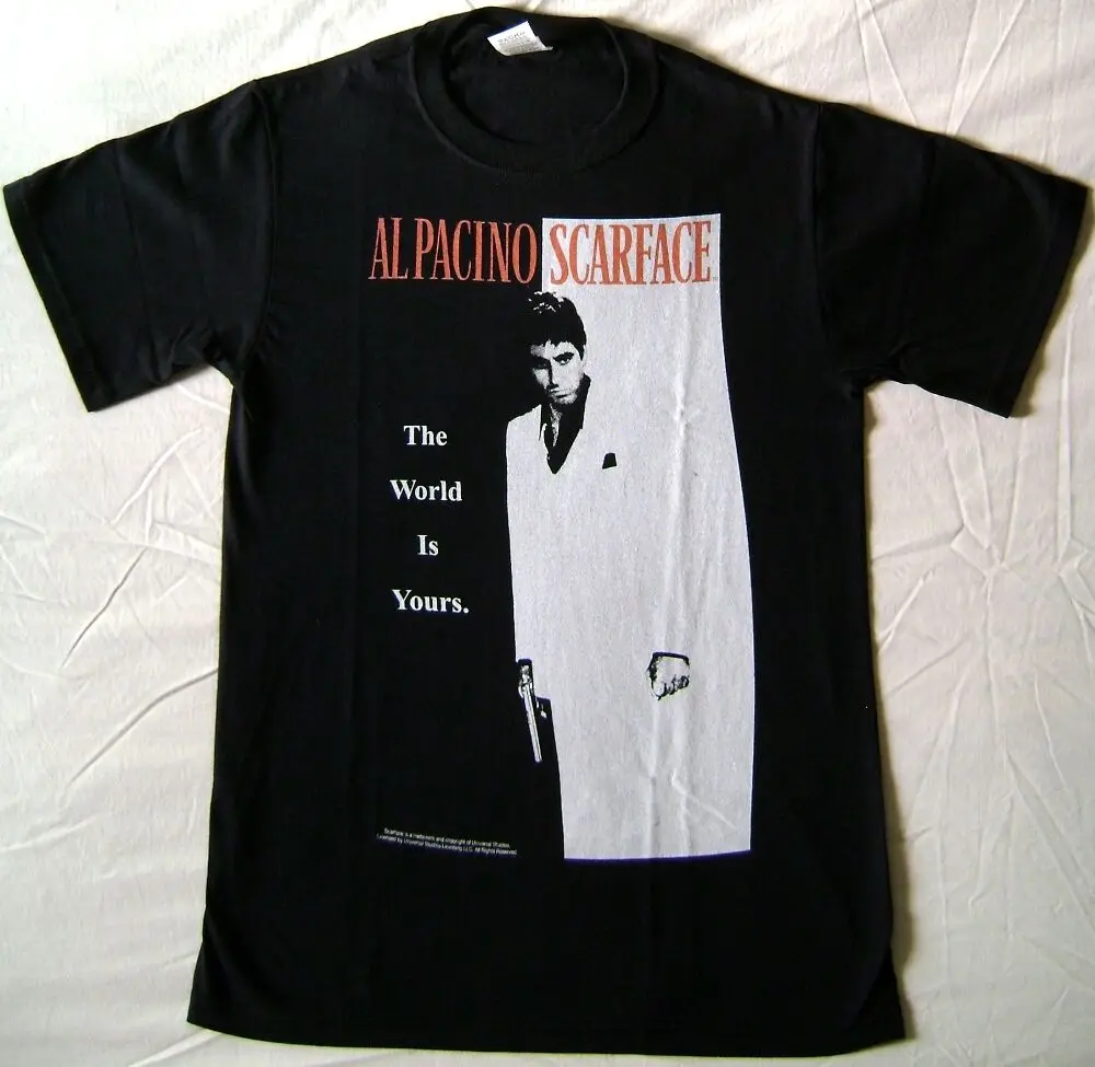Футболка Scarface плакат Тони Монтана Al Pacino Maglia black Uomo ufficiale | Мужская одежда