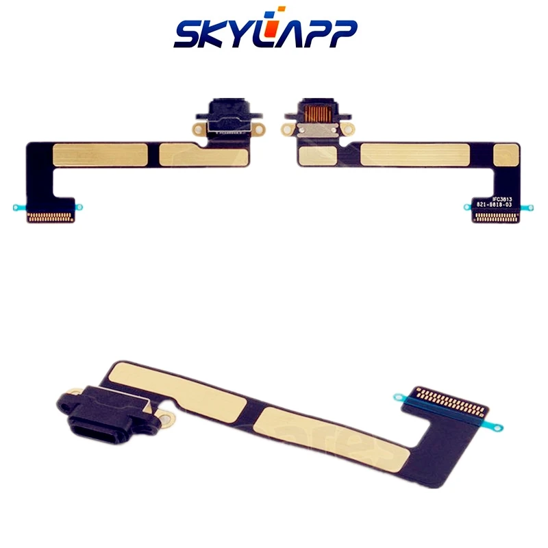 Flat-Cable-for-Apple-iPad-Mini-2-Retina-Tablet-black-charging-connector-with-component_