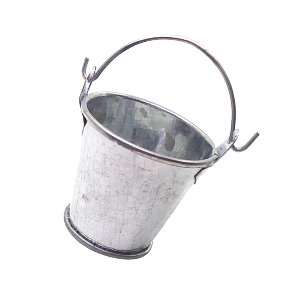 1/12 Dollhouse Miniature Bucket of Ice Set for Dolls Room Living Room Ornament Kit Collectibles
