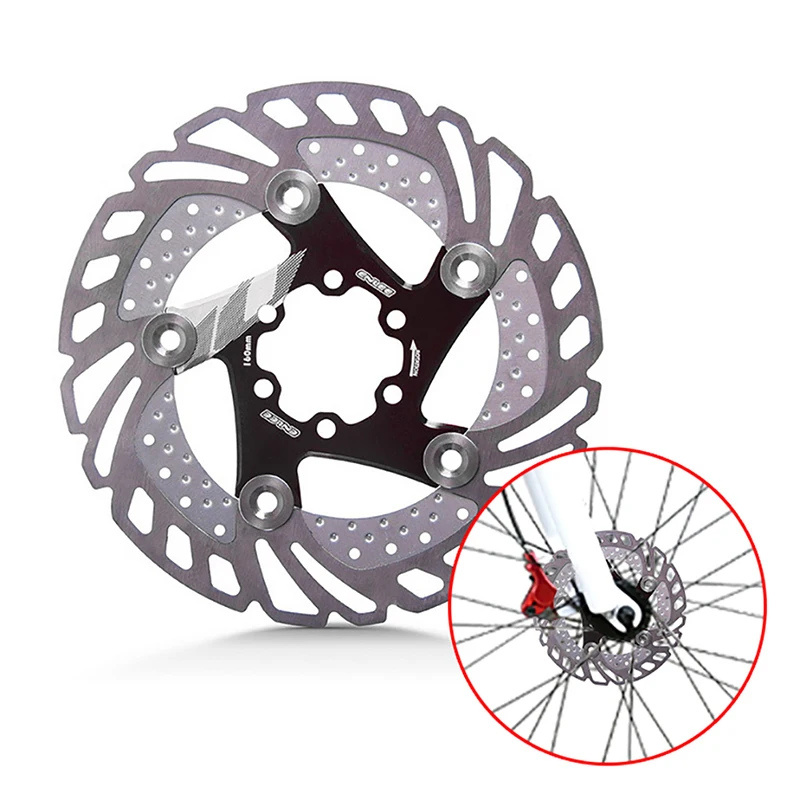 

160mm Down Hill Floating Bicycle Brake Six Nail Disc MTB Mountain Bike Cooling Brake Rotors Bicycle Accessories