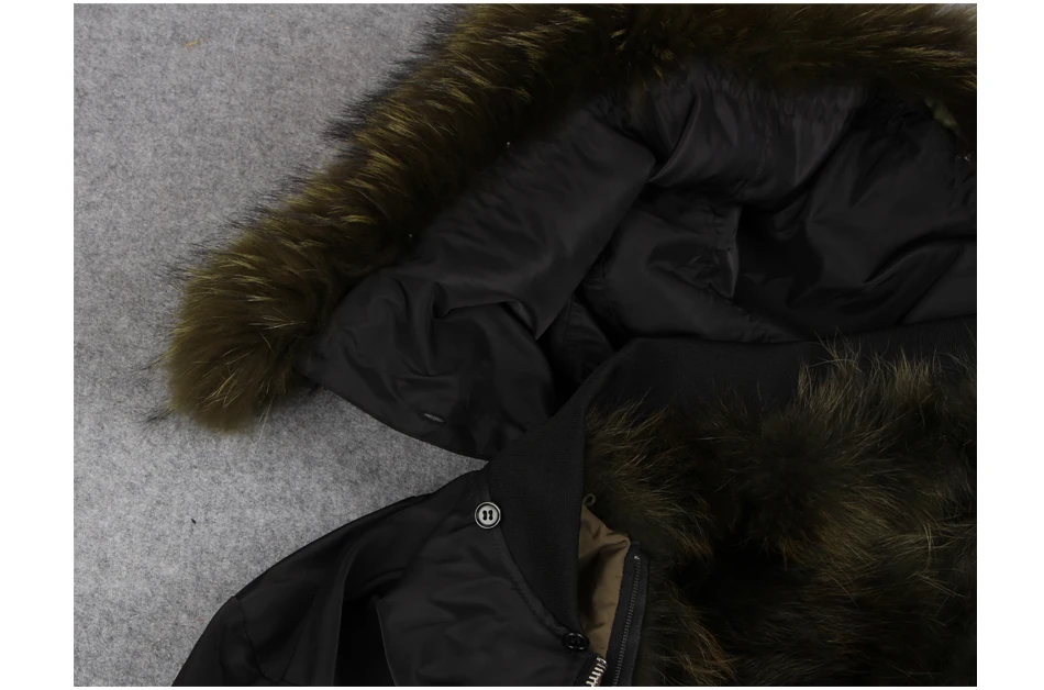 MAOMAOKONG2019 новая свободная женская зимняя куртка с натуральным мехом енота и вышивкой