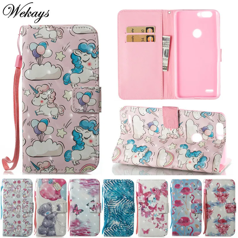 

Wekays Case For Coque ZTE Blade Z MAX Pro 2 Z982 3D Cute Cartoon Unicorn Leather Flip Fundas Cases For ZTE Z982 Zmax Pro2 Cover
