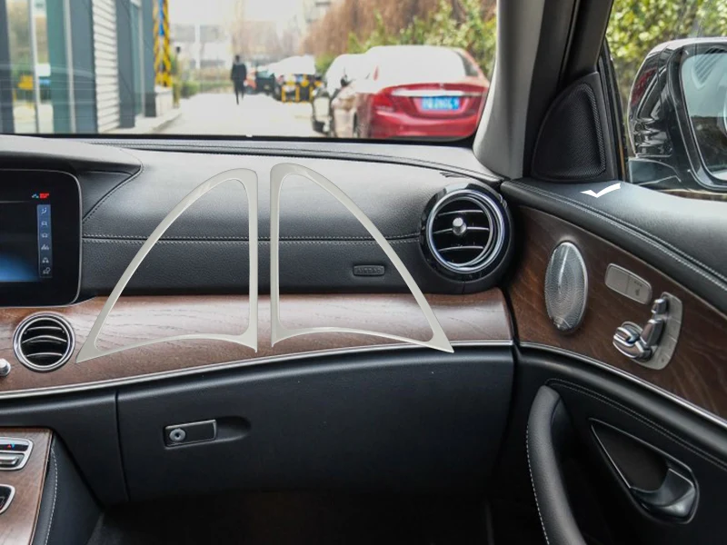Автомобильный Стайлинг двери аудио динамик декоративная накладка наклейка для Mercedes Benz E Class w213- интерьер авто аксессуары
