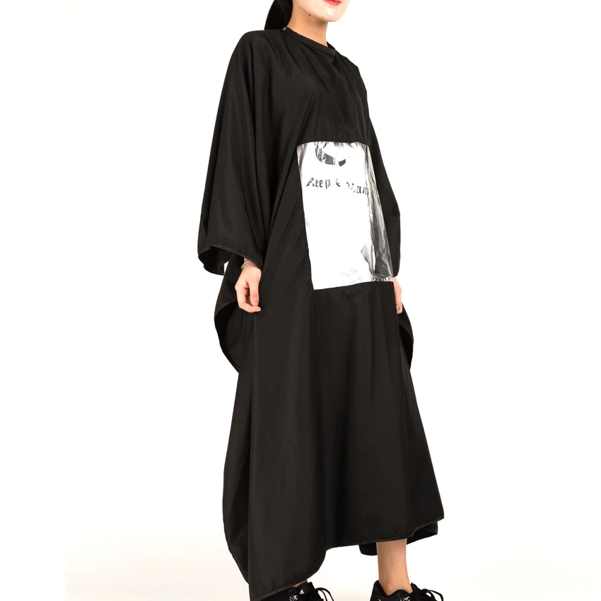 Cabo para Cortar o Cabelo xl Adulto Preto Envoltório Salão Cabeleireiro Cabeleireiro à Prova d’ Água Vestido Praça Transparente Envoltório W 56 Pode Jogar Telefone