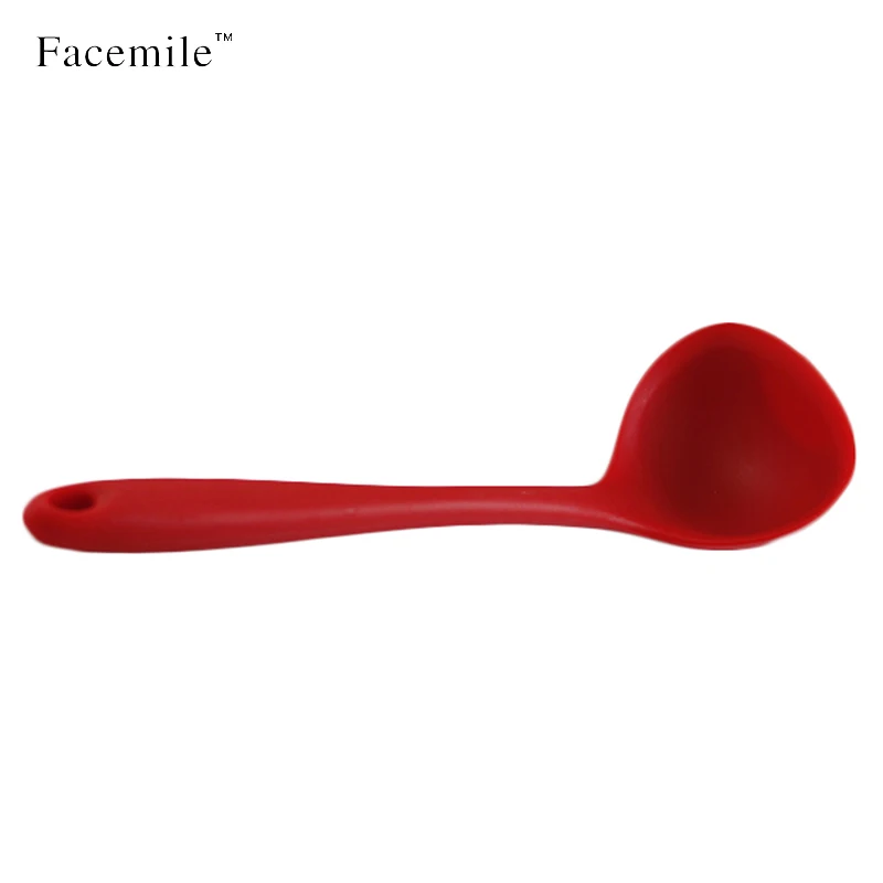 Gift Facemile 2PCS Solid Coating Kitchen Baking Cooking Silicone Mixing Spoon With Steel Core ZH010 Gift Facemile 2PCS Solid Coating Kitchen Baking Cooking Silicone Mixing Spoon With Steel Core ZH010