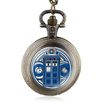 Топ Бренд Винтаж& Antiuqe кварцевые карманные часы с брелоком цепи мужские и женские лучший подарок HB840