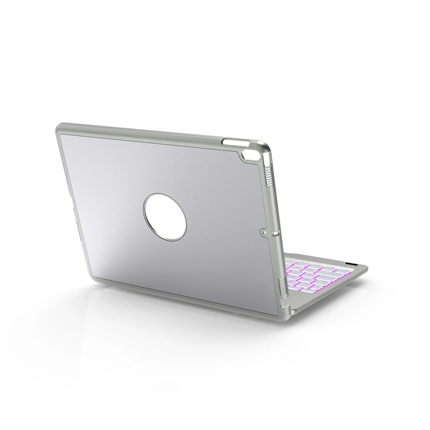 Роскошный алюминиевый корпус клавиатуры для iPad Pro 10,5 ''флип-чехол ноутбук оболочка 7 цветов подсветка Bluetooth клавиатура чехол для планшета