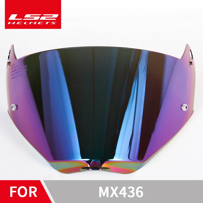 Goede Originele LS2 MX436 Motocross Helm Vizier Geschikt Voor Model LS2 MX436 Helm Lens Glas Donker Rook Clear Vervangen Gezicht Shield