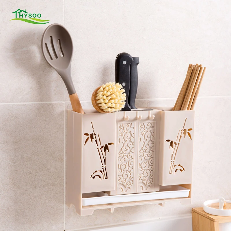 Wall mounted chopsticks storage box knife holder chopsticks cage