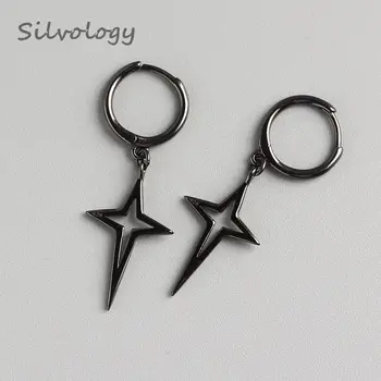 

Silvology 925 Sterling Silver Cross Earrings Openwork Texture Minimalist Sexy Summer Earrings For Women Fashionable Jewelry Gift