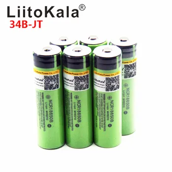 

Hot LiitoKala 18650 3400mah 3000mah 100% Original 3.7V NCR18650B 18650 3400 Rechargeable Batteries for Flashlight for