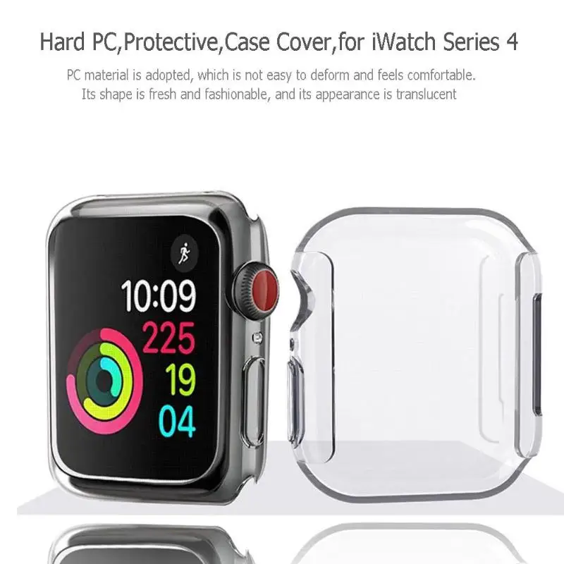 Ultra-thin Hard PC Screen Protective Case Cover Shell 40mm 44mm For Apple Watch iWatch Series 4 Frame Cover Case