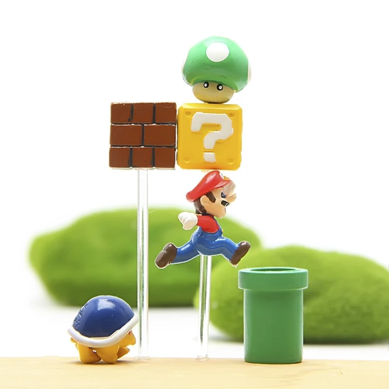 Mini Super Mario Bros Figure Mario Bullet Mushroom Tortoise mario bros yoshi juguets PVC Action Figure Model Toy DIY Decor Gift Mini Super Mario Bros Figure Mario Bullet Mushroom Tortoise mario bros yoshi juguets PVC Action Figure Model Toy DIY Decor Gift