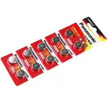 200pcs/lot 100% Original Panasonic AG12 LR43 186 0%Hg for Watches Toys 1.5V Button Cell Alkaline Batteries For calculator 0%Hg
