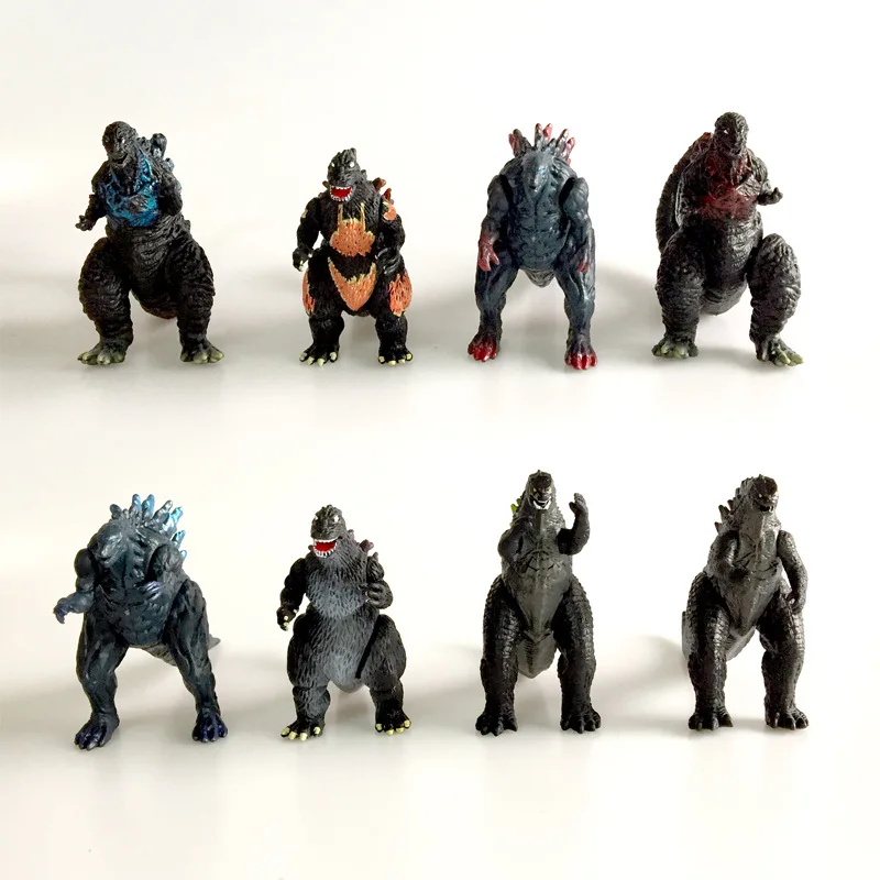 

8pcs/set Dinosaur Monster Models Gojila Stars Monster Planet Hand Doll Decoration PVC Action Figure Collectible Decoration Gift
