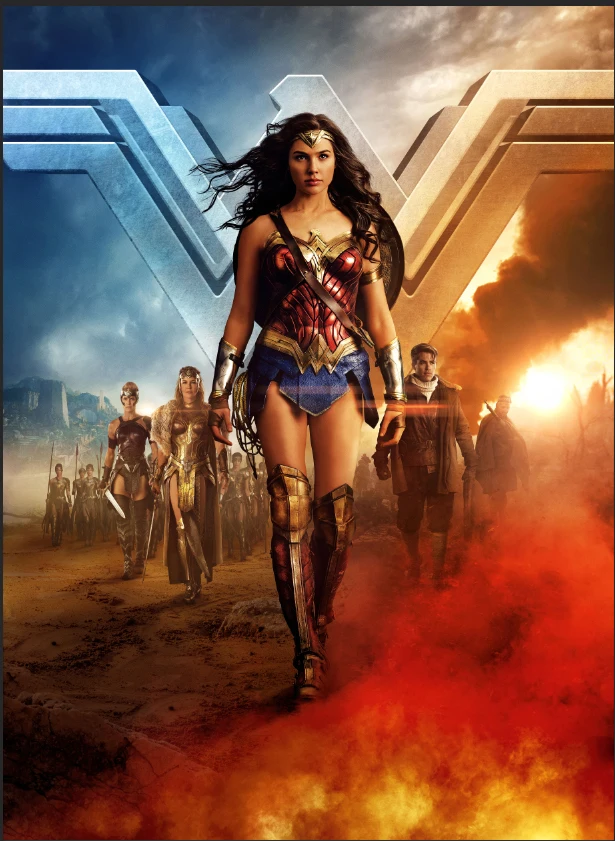 

5x7FT Super Wonder Woman Clouds Custom Photo Studio Backdrops Background Vinyl 220cm x 150cm