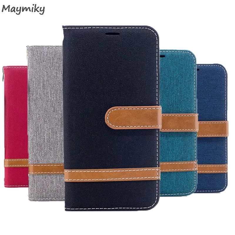 

For Xiaomi Redmi 7 6 6A 6 Pro F1 Case Denim Jeans Coque Etui Cover For Redmi Note 7 6 Pro 5A Y1 Lite Wallet PU Leather Case