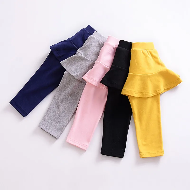 Children's clothing spring models girls trousers fake two children's under wear skirt