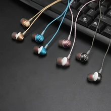 Qijiagu 100 шт металлическая фирменная гарнитура Спортивная Музыка Мода двойной бас мобильный телефон универсальные Беруши Наушники с микрофоном