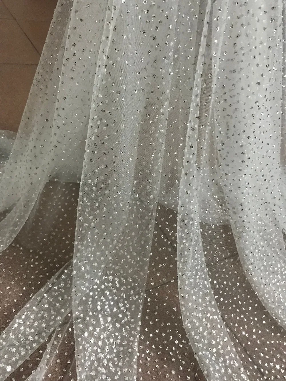 

high quality SYJ-71524 Nigerian Lace Fabric Wedding African Lace Fabric with glitter sequins