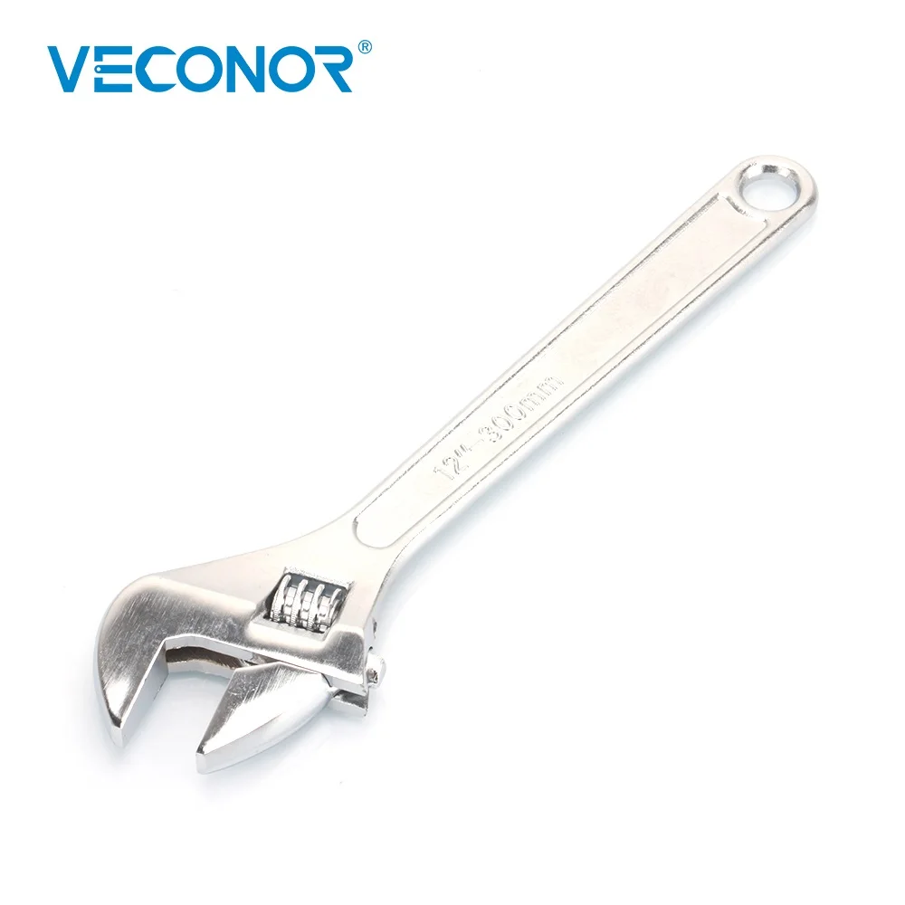 

12" 300mm Huge Size Adjustable Spanner Wrench Hand Tool Forged Steel For Pipe Repairing Multifunctional Use