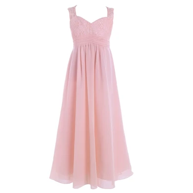 Iiniim/красивое платье для первого причастия для подростков; свадебные платья; платья для вечеринок; детский летний костюм принцессы для девочек; платье подружки невесты - Цвет: Pearl Pink