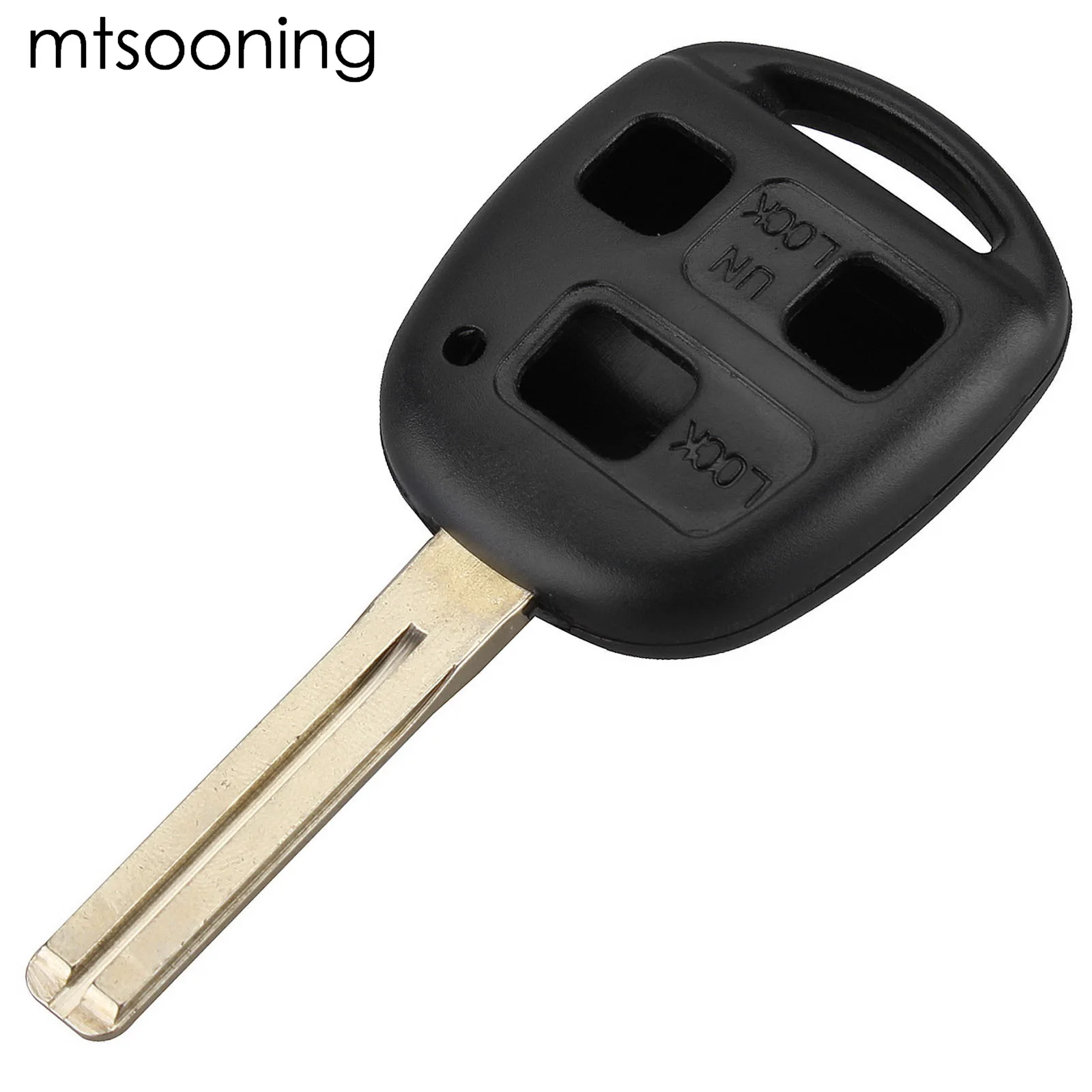 

mtsooning Remote Key Shell Case Car Short Uncut Blade 3 Buttons for Lexus SC430 GX470 RX350 RX400h ES330 GS300 GS430 LS430