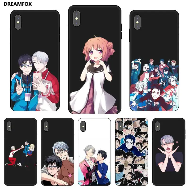 P249 силиконовый чехол Yuri On Ice Black для Apple iPhone 11 Pro XR XS Max X 8 7 6 6S Plus 5 5S SE |