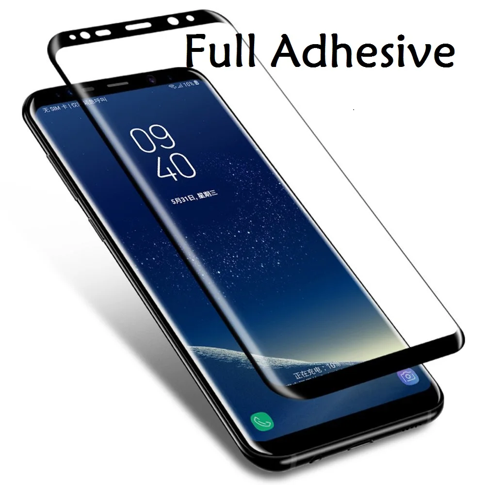 6D изогнутое полное клеевое закаленное стекло для Samsung s9plus s8 полностью