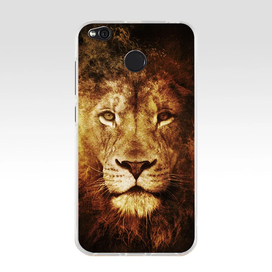 29 colorful Lion Tiger leopard Wolf TPU Soft Silicone Phone Case for Xiaomi Redmi 4X 4A 5A 6A 6 Note 5a pro mi a1 8 lite Cover - Color: 7