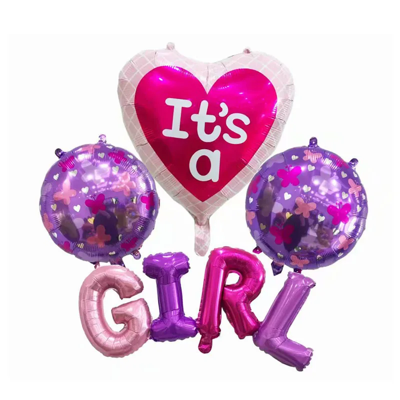 

gender reveal party supplies It's a Boy It's a Girl Foil Balloons 1st Birthday party decorations kids Baby Shower Ballons