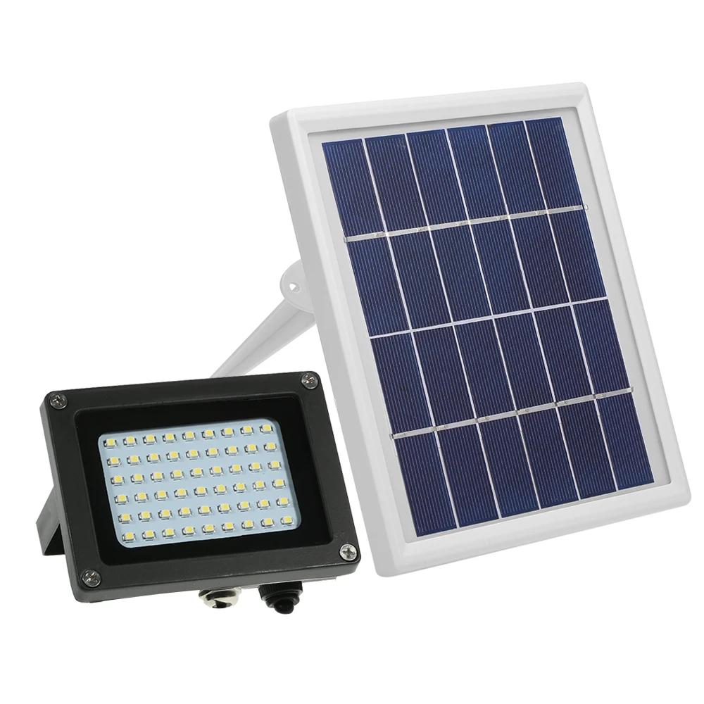 

Waterproof Outdoor Solar Powered Floodlight 54 LED Solar Lights IP65 Security Lights with Bracket for Home Garden Lawn