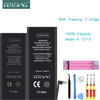 

2230mAh/3380mAh FERISING Battery For iPhone 7 8 7P 8P Plus X high Capacity Phone Internal bateria For iPhone7 iPhone8 iPhoneX